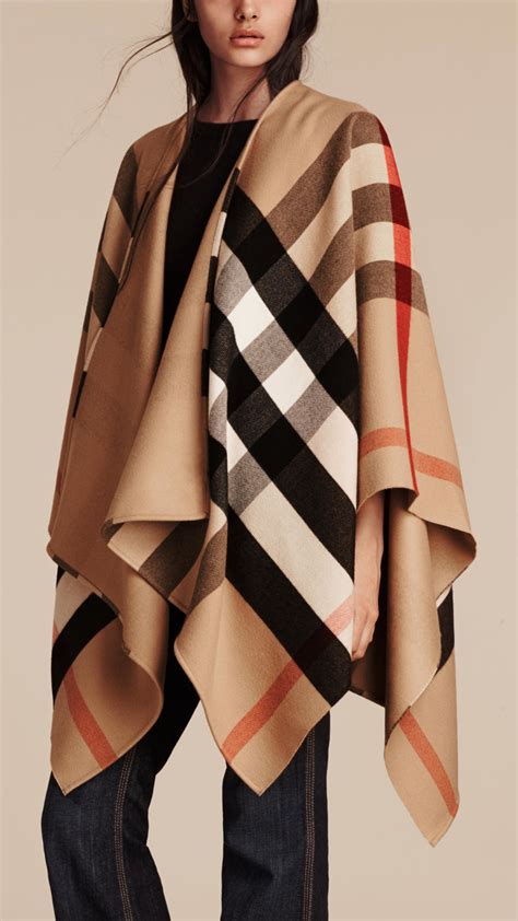 poncho plaid burberry|burberry ponchos on sale.